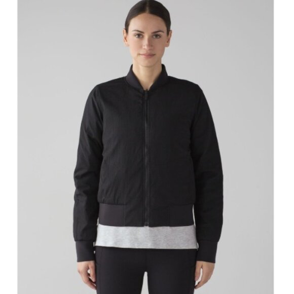 Lululemon Non-Stop Bomber, Reversible Black (First Release) | Size 8 - Picture 1 of 12
